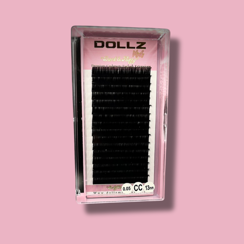 DOLLZ MINK Matte .05 Black Cashmere Volume Lash Extensions