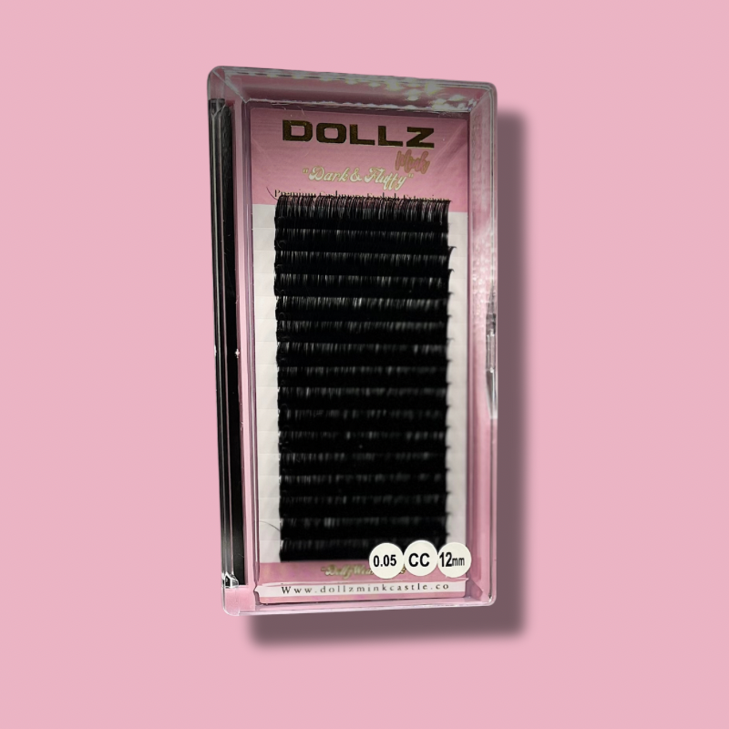 DOLLZ MINK Matte .05 Black Cashmere Volume Lash Extensions