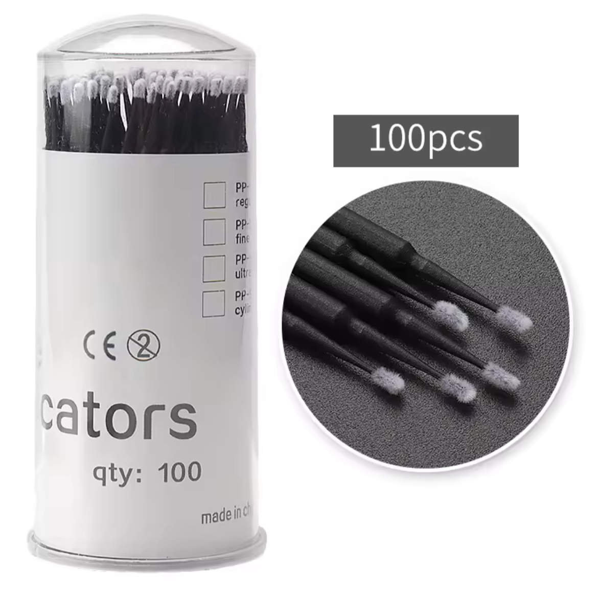 Lash Microfiber Swabs - Pack of 100