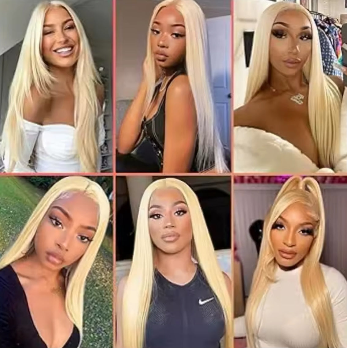 26in 613 Blonde Human HD Straight Lace Wig