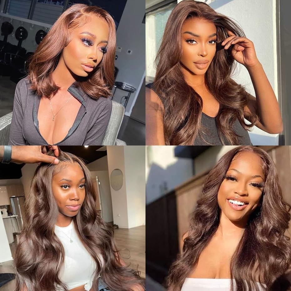 Chocolate Honey Brown HD Lace 13x4 wig