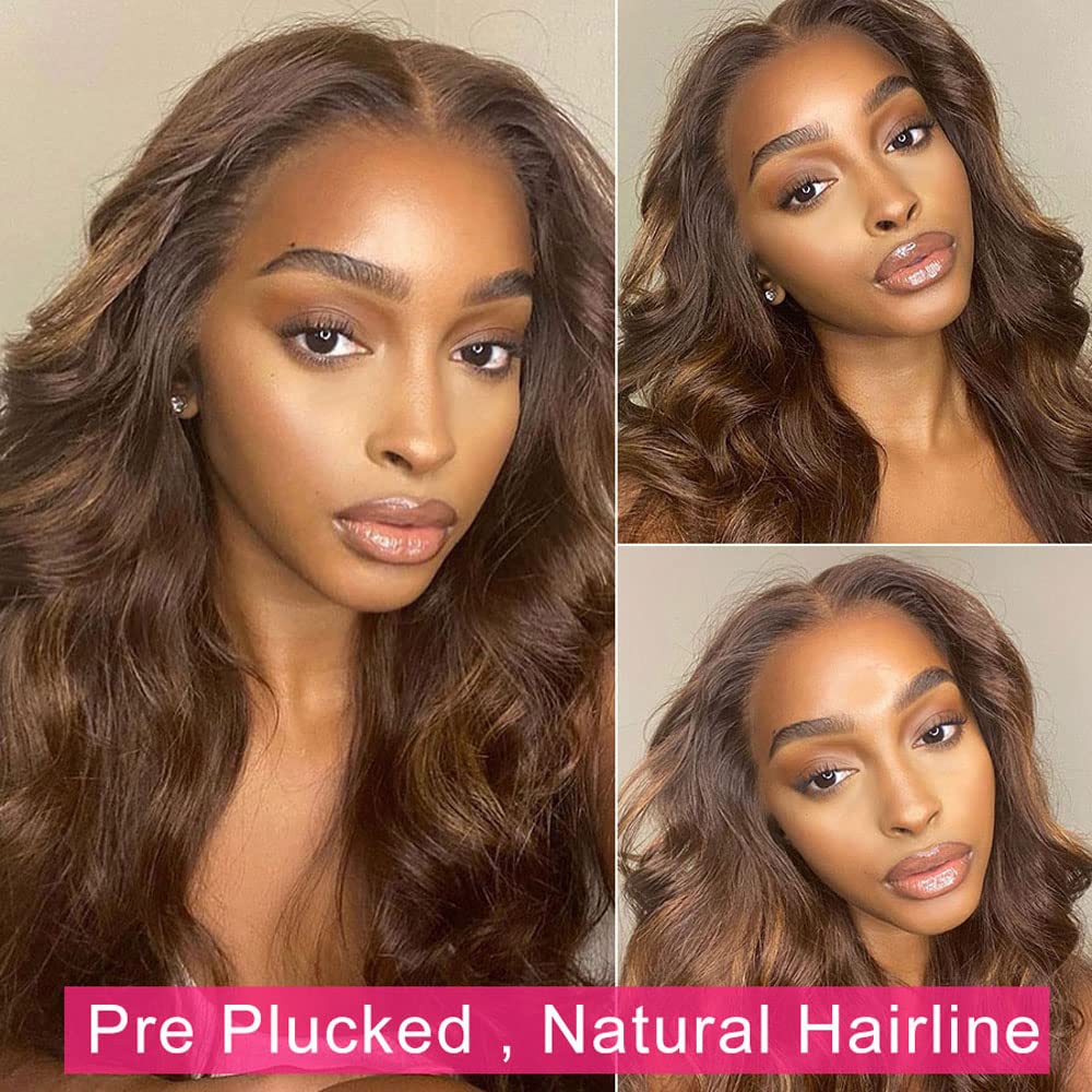 Chocolate Honey Brown HD Lace 13x4 wig